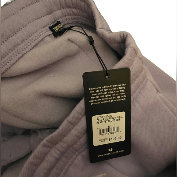 True Religion Lavender Joggers - Picture 7 of 8